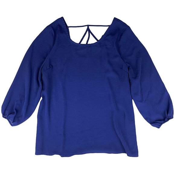 Pink Rose Tops - $5 CLEARANCE! Pink Rose Strappy-Back Peasant-Sleeve Blouse